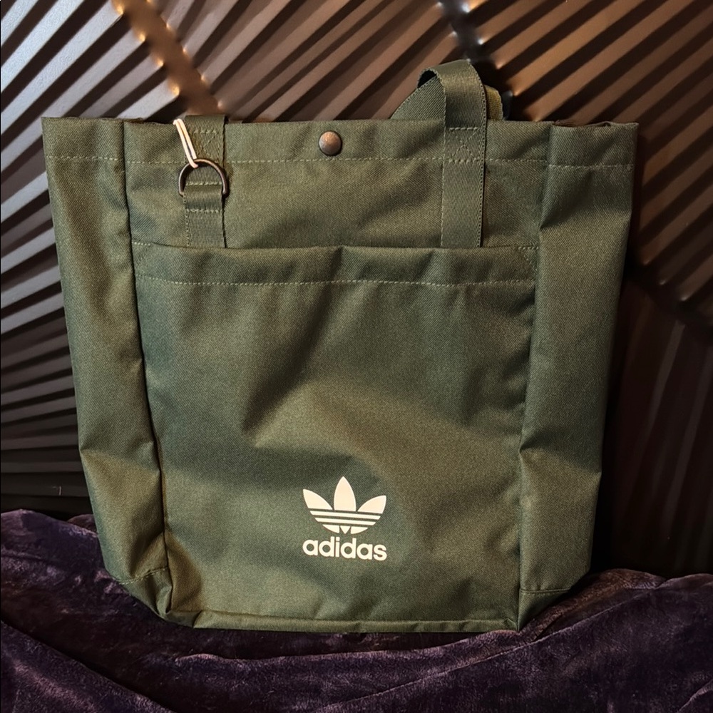 Adidas Olive Green Tote Bag